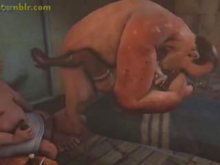 Lulu fucked grūti uz 3d monstrs netīras saspraude animācija