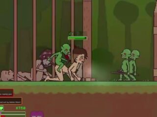 Captivity &vert; stupeň 3 &vert; nahý samice survivor fights ju spôsob cez lascívne goblins ale fails a dostane fucked ťažký prehĺtaní liters na semeno &vert; hentai hra gameplay p3