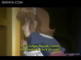 Hentai passionate School Doll Masturbating Her Wet Peachy Cunt