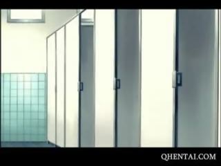 Hentai tiener urineren en het nemen lul hardcore