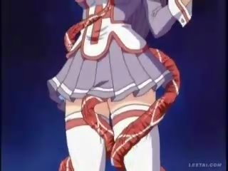 Hentaý anime lassie molested with tentacles