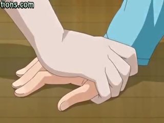 Anime dörzsölés egy dong -val neki nagy cicik