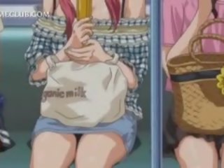 Bonded anime malaswa klip manika makakakuha ng sexually inabuso sa subway