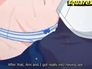 Nastolatka ami dostaje ogromny cipka wytrysk fantastyczny anime